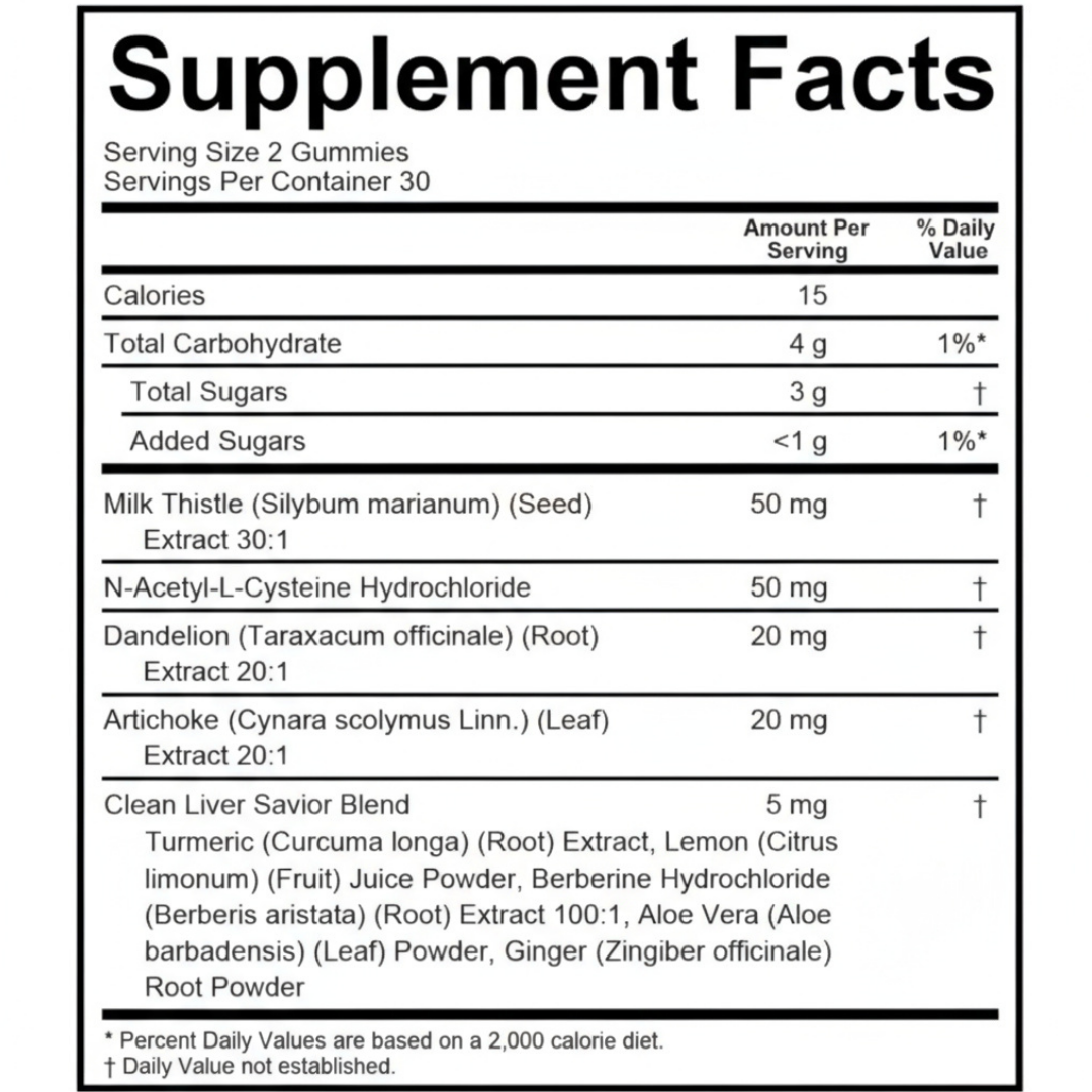 Liver Detox Gummies (30x)